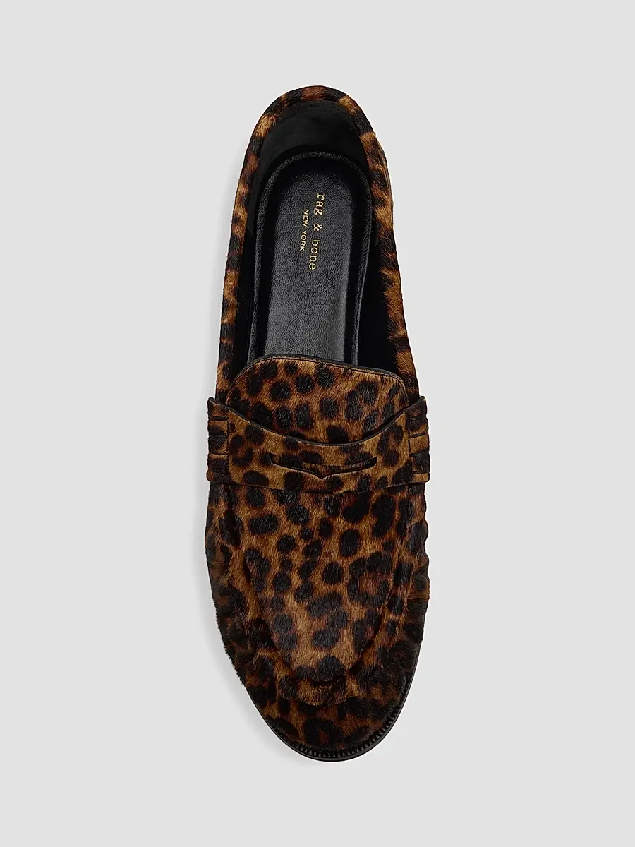 rag & bone Women's Lexi Leopard-Print Calf-Hair Loafers | Thumbnail 3 rag & bone Women's Lexi Leopard-Print Calf-Hair Loafers | Thumbnail 3