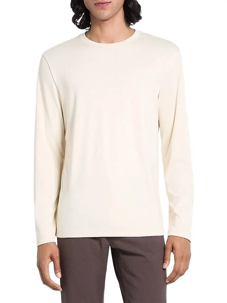 Theory Men's Essential Long-Sleeved Crewneck T-Shirt