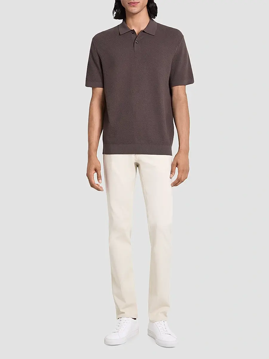 Theory Men's Soris Stretch Knit Polo Shirt | Thumbnail 2 Theory Men's Soris Stretch Knit Polo Shirt | Thumbnail 2