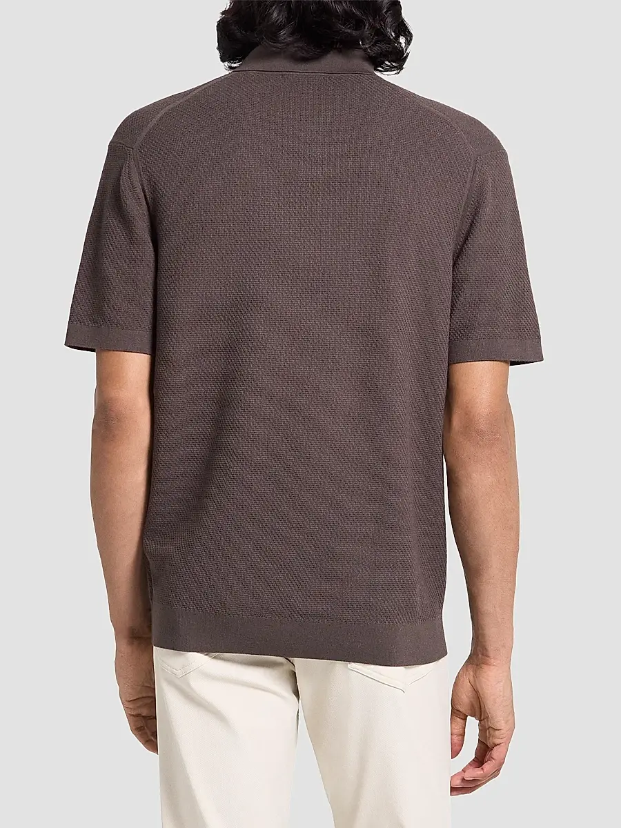Theory Men's Soris Stretch Knit Polo Shirt | Thumbnail 3 Theory Men's Soris Stretch Knit Polo Shirt | Thumbnail 3