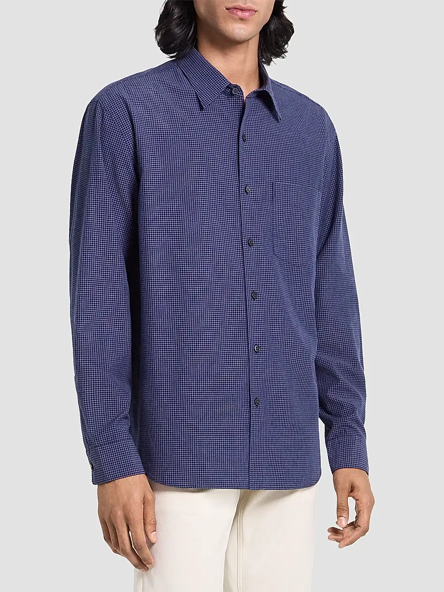 Theory Men's Weekend Cotton-Blend Shirt | Thumbnail 3 Theory Men's Weekend Cotton-Blend Shirt | Thumbnail 3