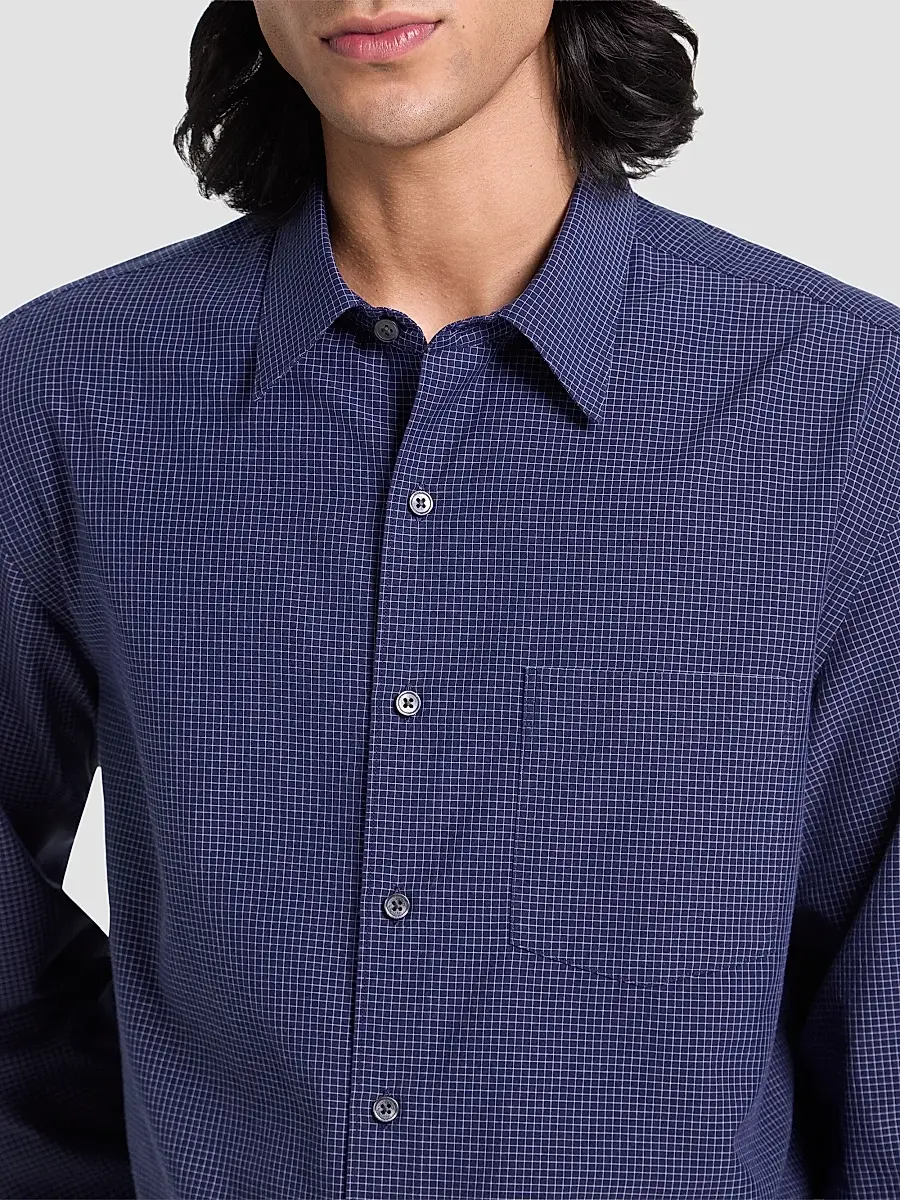 Theory Men's Weekend Cotton-Blend Shirt | Thumbnail 4 Theory Men's Weekend Cotton-Blend Shirt | Thumbnail 4