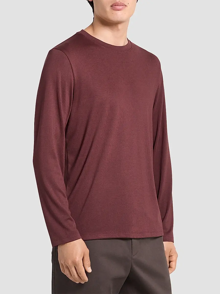 Theory Men's Essential Long-Sleeved Crewneck T-Shirt | Thumbnail 6