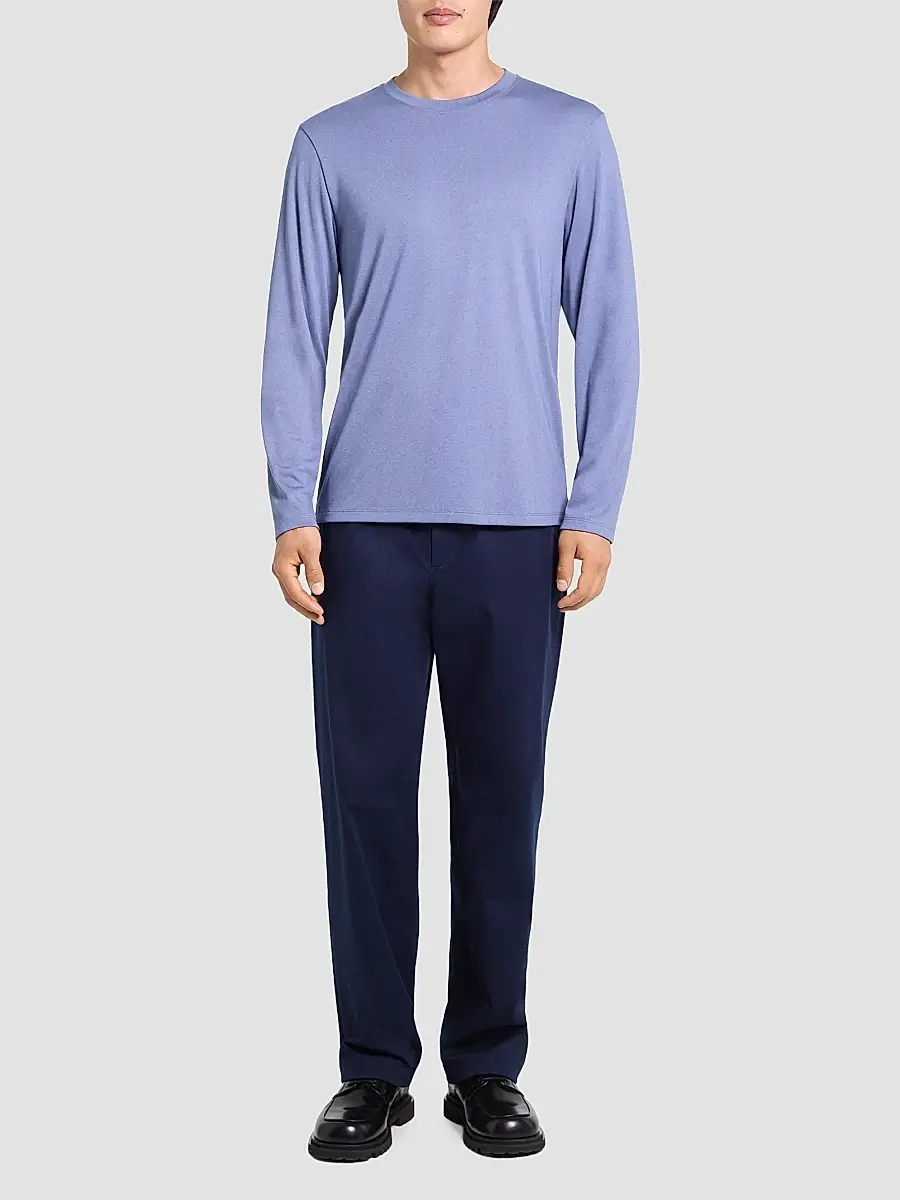 Theory Men's Essential Long-Sleeved Crewneck T-Shirt | Thumbnail 2
