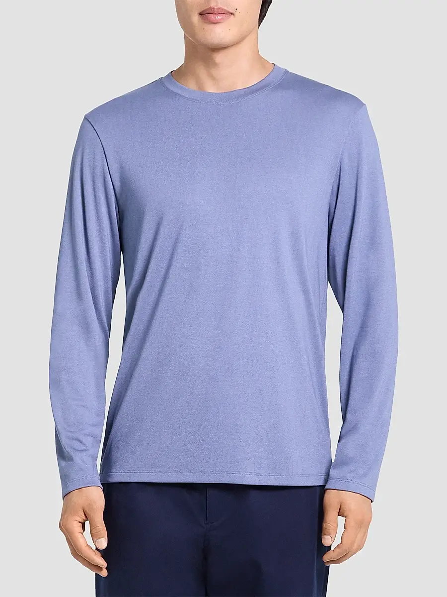 Theory Men's Essential Long-Sleeved Crewneck T-Shirt | Thumbnail 4