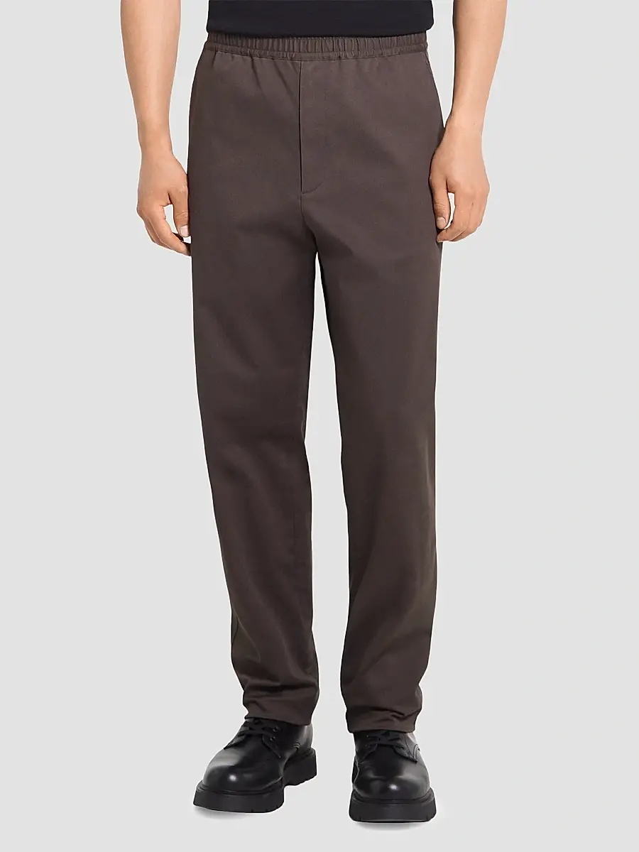 Theory Men's Chino-Style Stretch-Cotton Relaxed Pants | Thumbnail 4