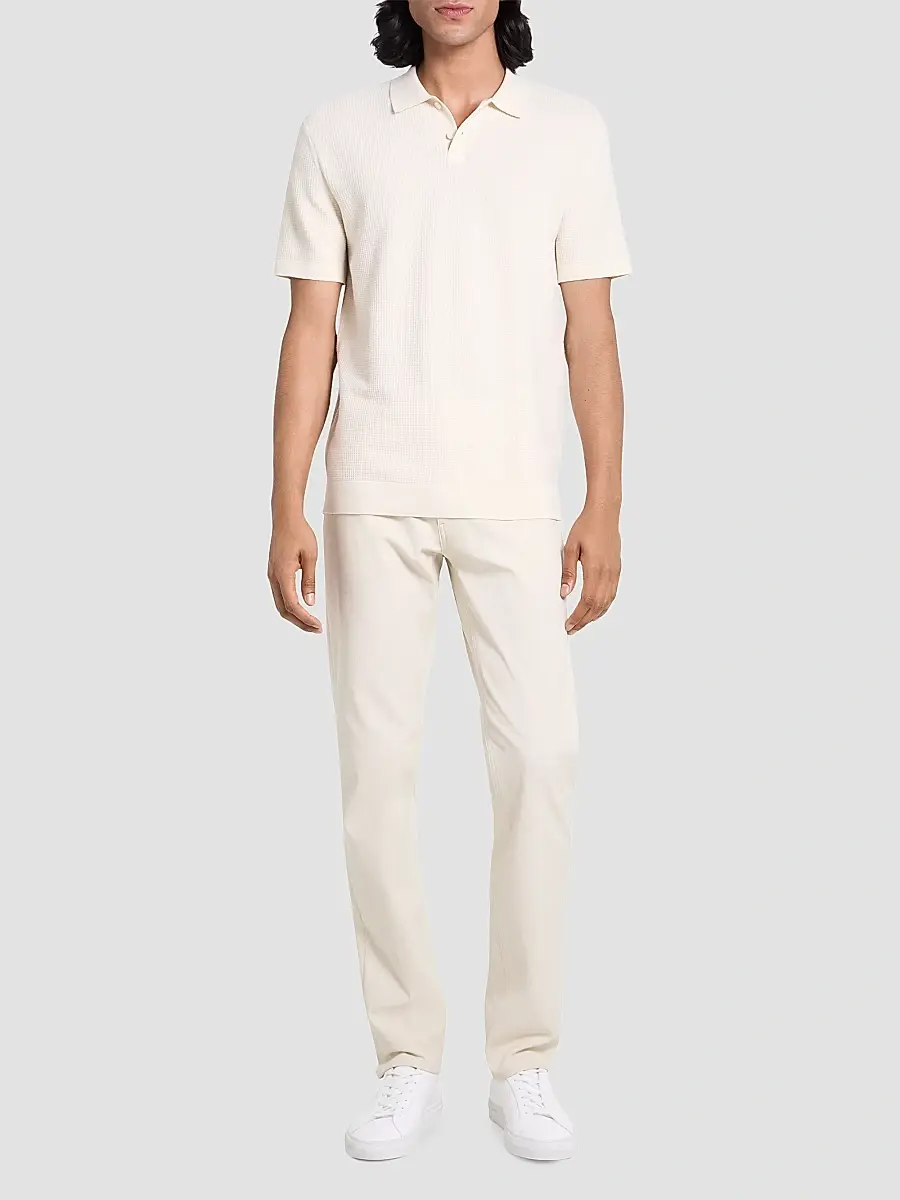 Theory Men's Soris Stretch Knit Polo Shirt | Thumbnail 2 Theory Men's Soris Stretch Knit Polo Shirt | Thumbnail 2