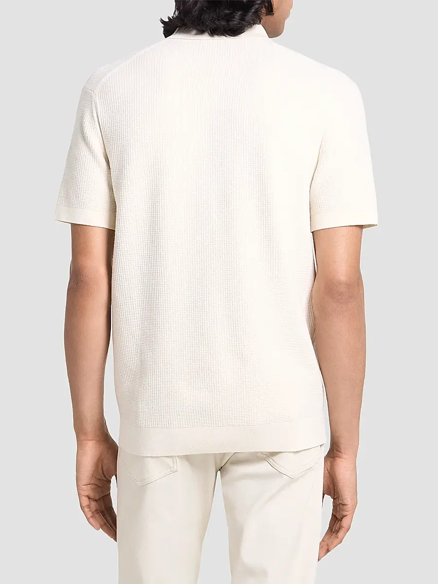 Theory Men's Soris Stretch Knit Polo Shirt | Thumbnail 3 Theory Men's Soris Stretch Knit Polo Shirt | Thumbnail 3