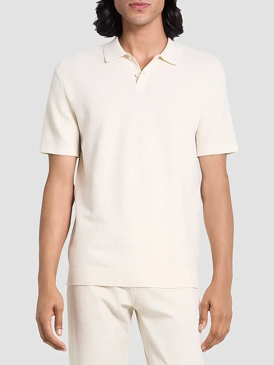 Theory Men's Soris Stretch Knit Polo Shirt | Thumbnail 4 Theory Men's Soris Stretch Knit Polo Shirt | Thumbnail 4