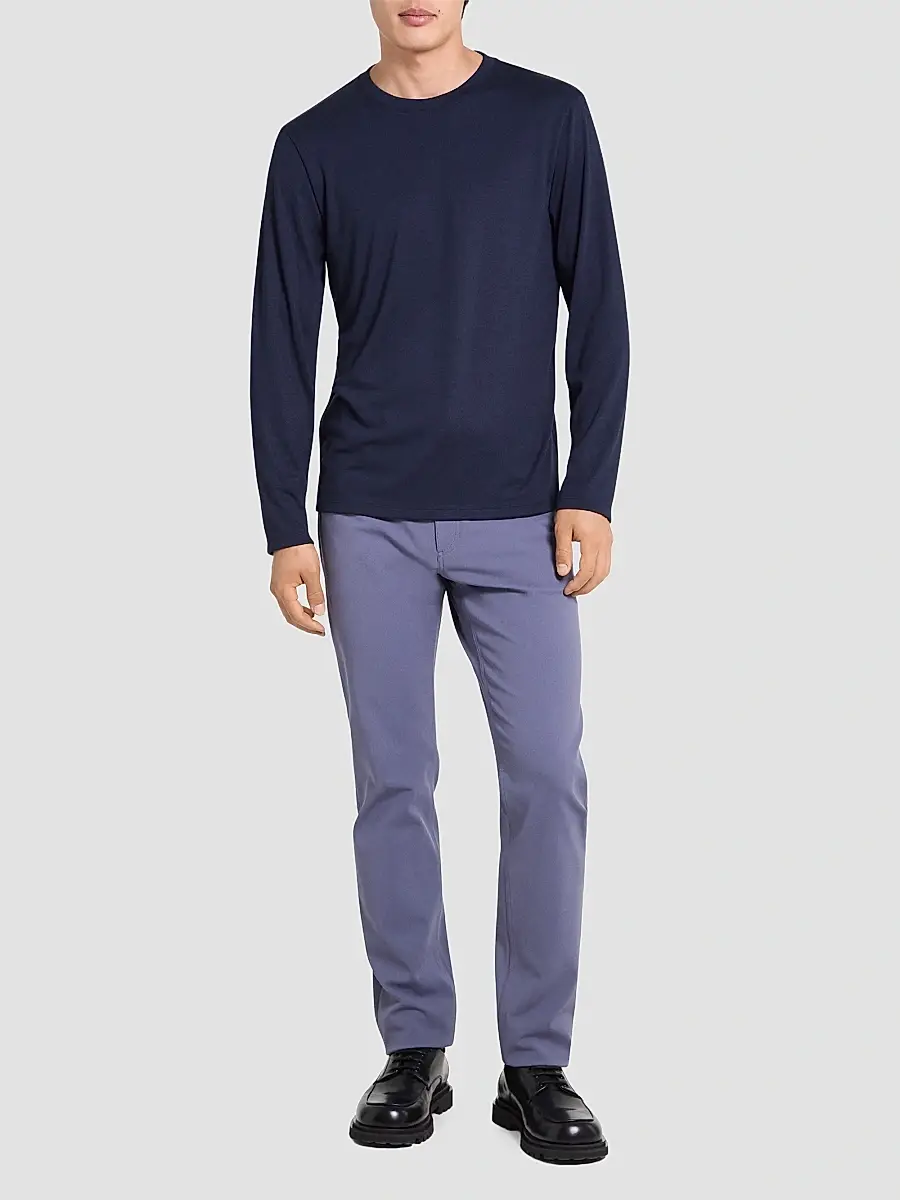 Theory Men's Essential Long-Sleeved Crewneck T-Shirt | Thumbnail 2