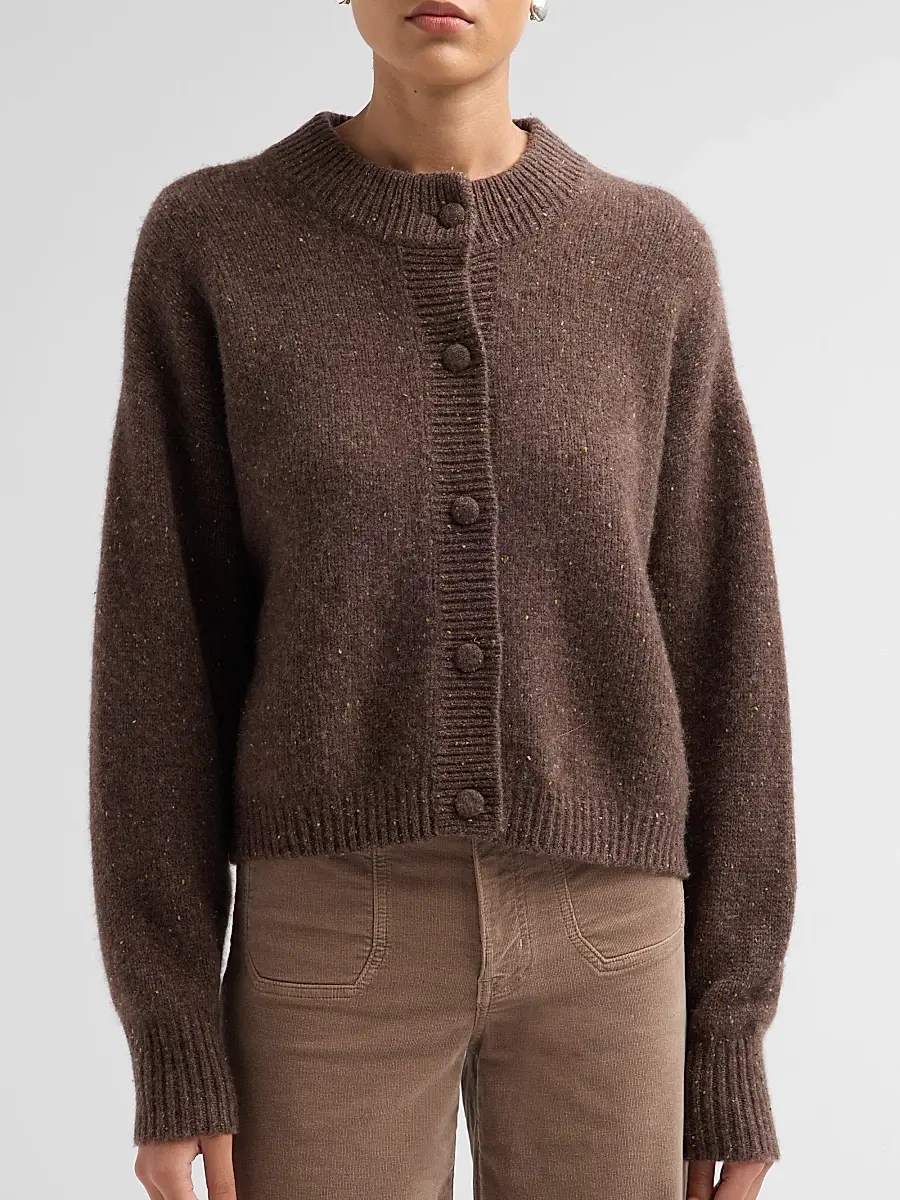 Frame Women's Flecked Wool-Cashmere Cardigan | Thumbnail 5 Frame Women's Flecked Wool-Cashmere Cardigan | Thumbnail 5