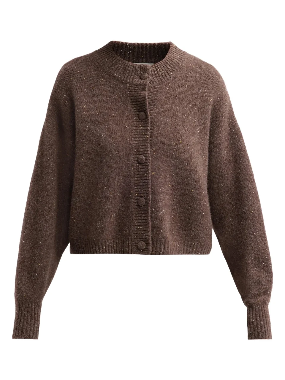 Women's Flecked Wool-Cashmere Cardigan Women's Flecked Wool-Cashmere Cardigan