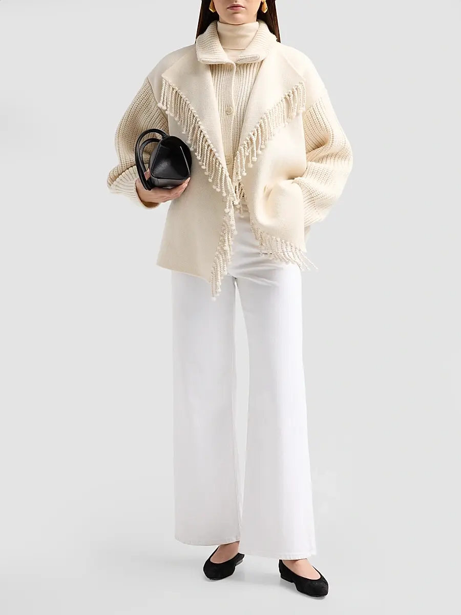 Frame Women's The Fringe Wool Coat | Thumbnail 2 Frame Women's The Fringe Wool Coat | Thumbnail 2