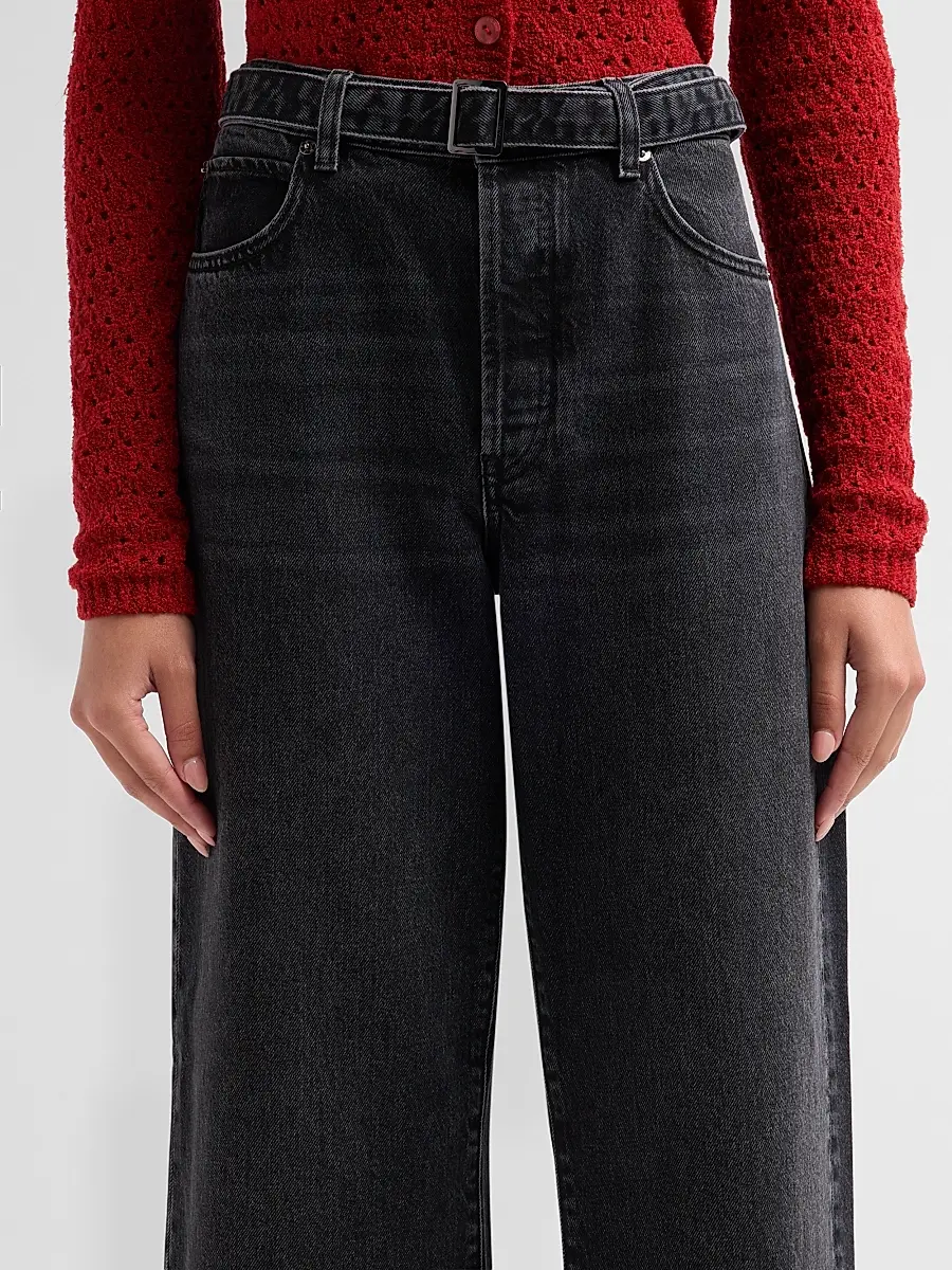 Frame Women's Belted Straight-Leg Jeans | Thumbnail 5