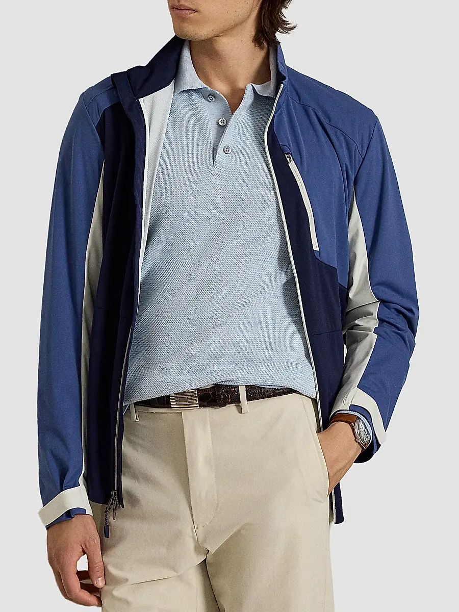 Polo Ralph Lauren Men's Striped Performance Wool-Blend Polo Sweater | Thumbnail 5