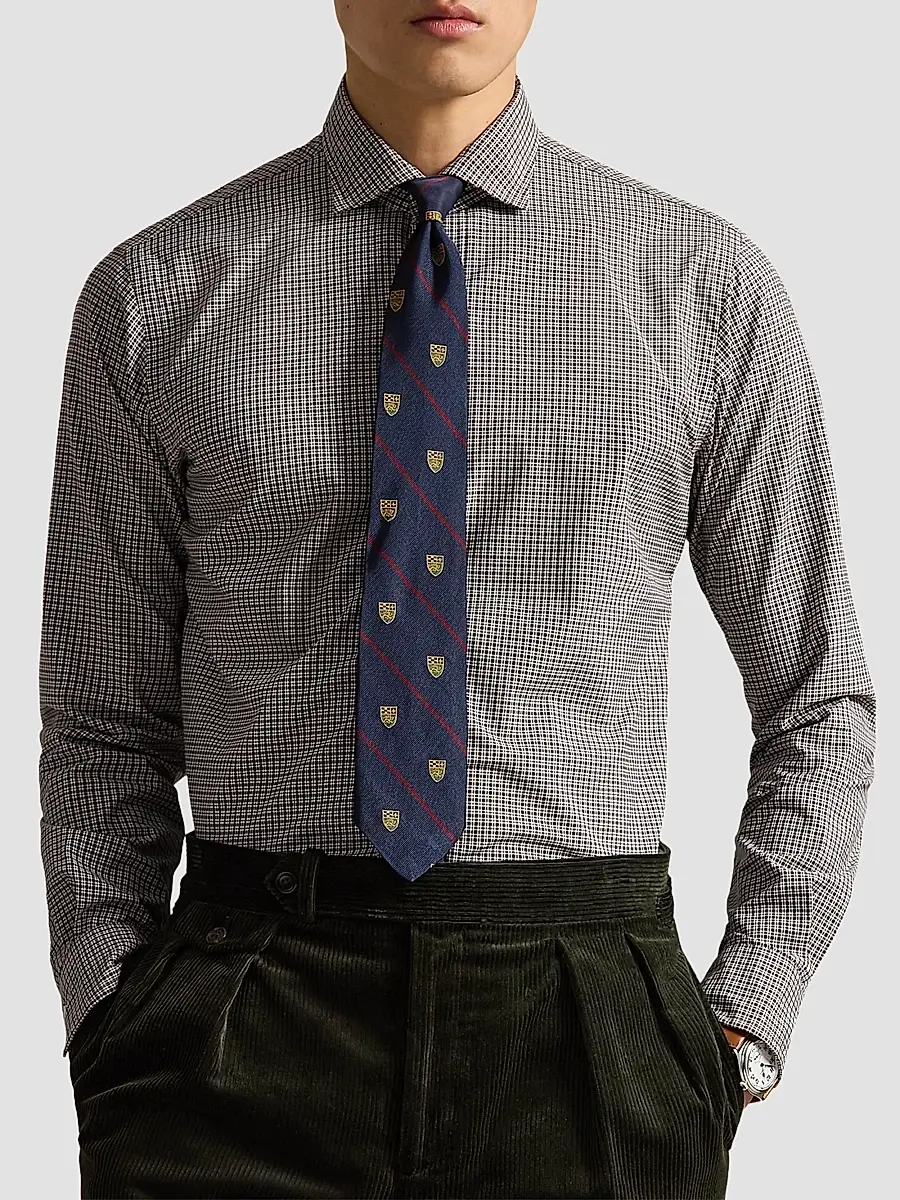 Polo Ralph Lauren Men's Classic-Fit Checked Poplin Shirt | Thumbnail 4 Polo Ralph Lauren Men's Classic-Fit Checked Poplin Shirt | Thumbnail 4