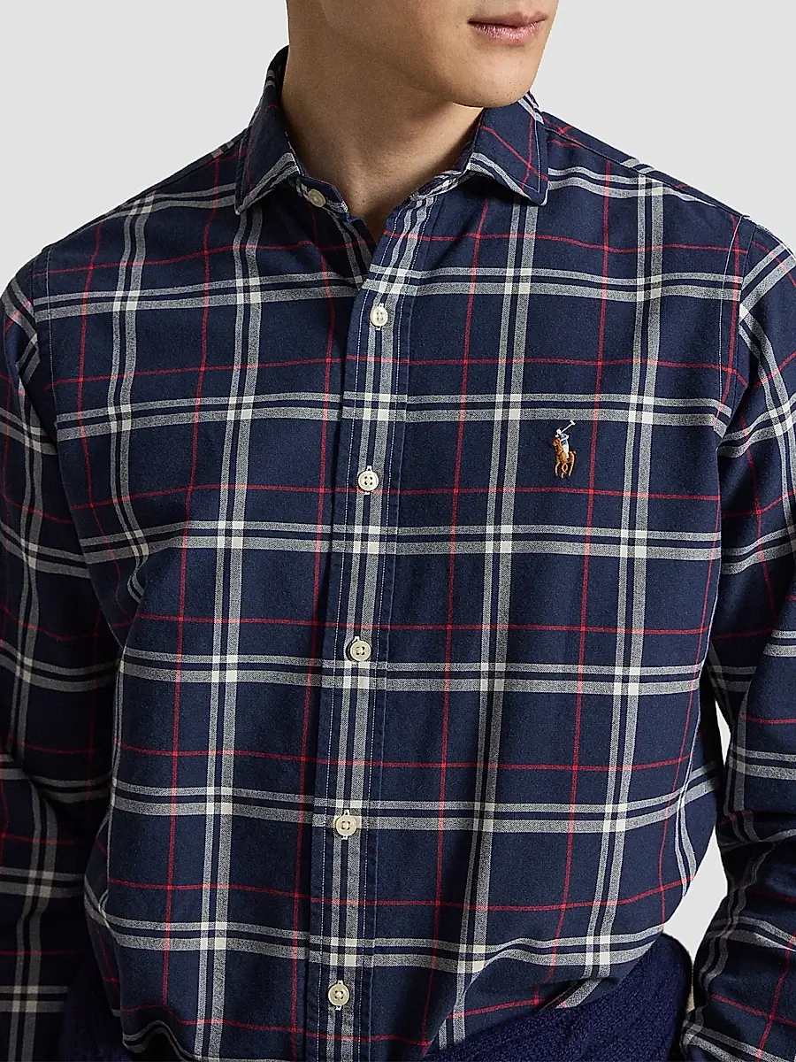 Polo Ralph Lauren Men's Classic-Fit Plaid Oxford Shirt | Thumbnail 5 Polo Ralph Lauren Men's Classic-Fit Plaid Oxford Shirt | Thumbnail 5