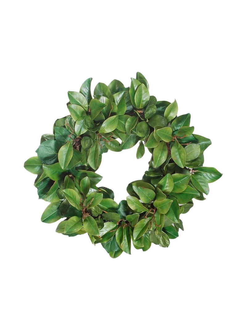 Winward Home Everyday Magnolia Leaf Twig Wreath