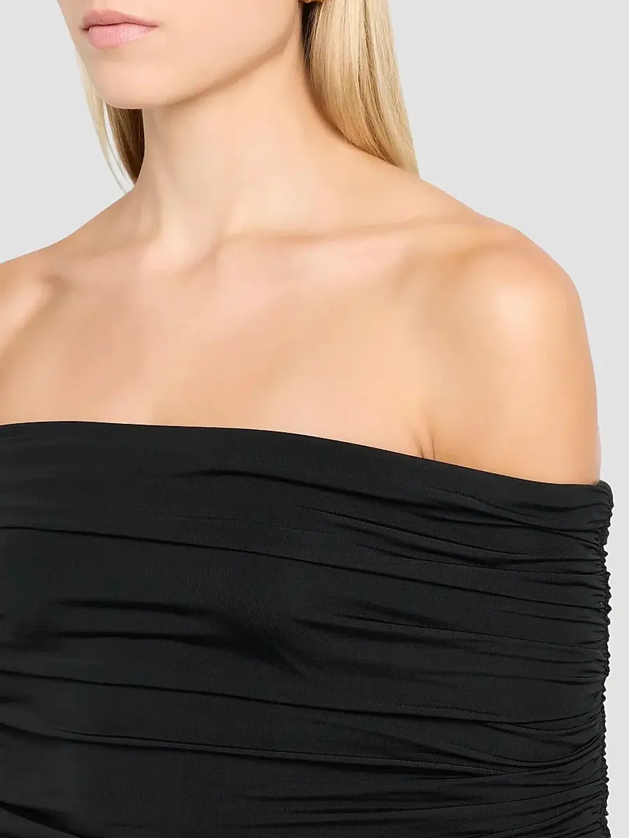 Lapointe Women's Jersey Off-The-Shoulder Column Gown | Thumbnail 5 Lapointe Women's Jersey Off-The-Shoulder Column Gown | Thumbnail 5