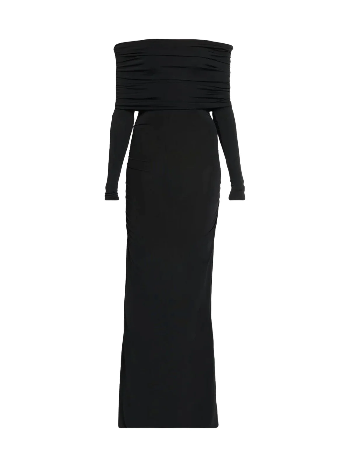 Women's Jersey Off-The-Shoulder Column Gown