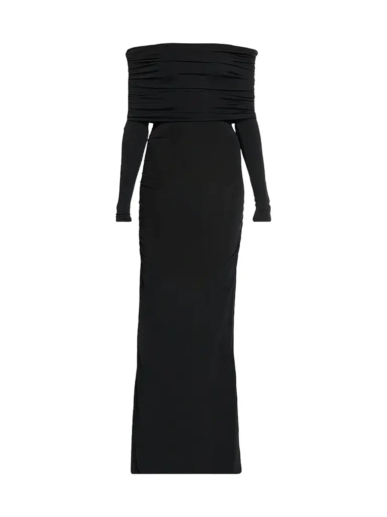 Women's Jersey Off-The-Shoulder Column Gown Women's Jersey Off-The-Shoulder Column Gown