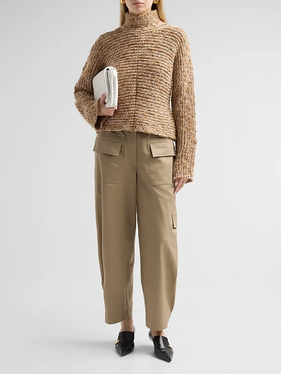 Proenza Schouler White Label Women's Talla Cotton Twill Pants | Thumbnail 2