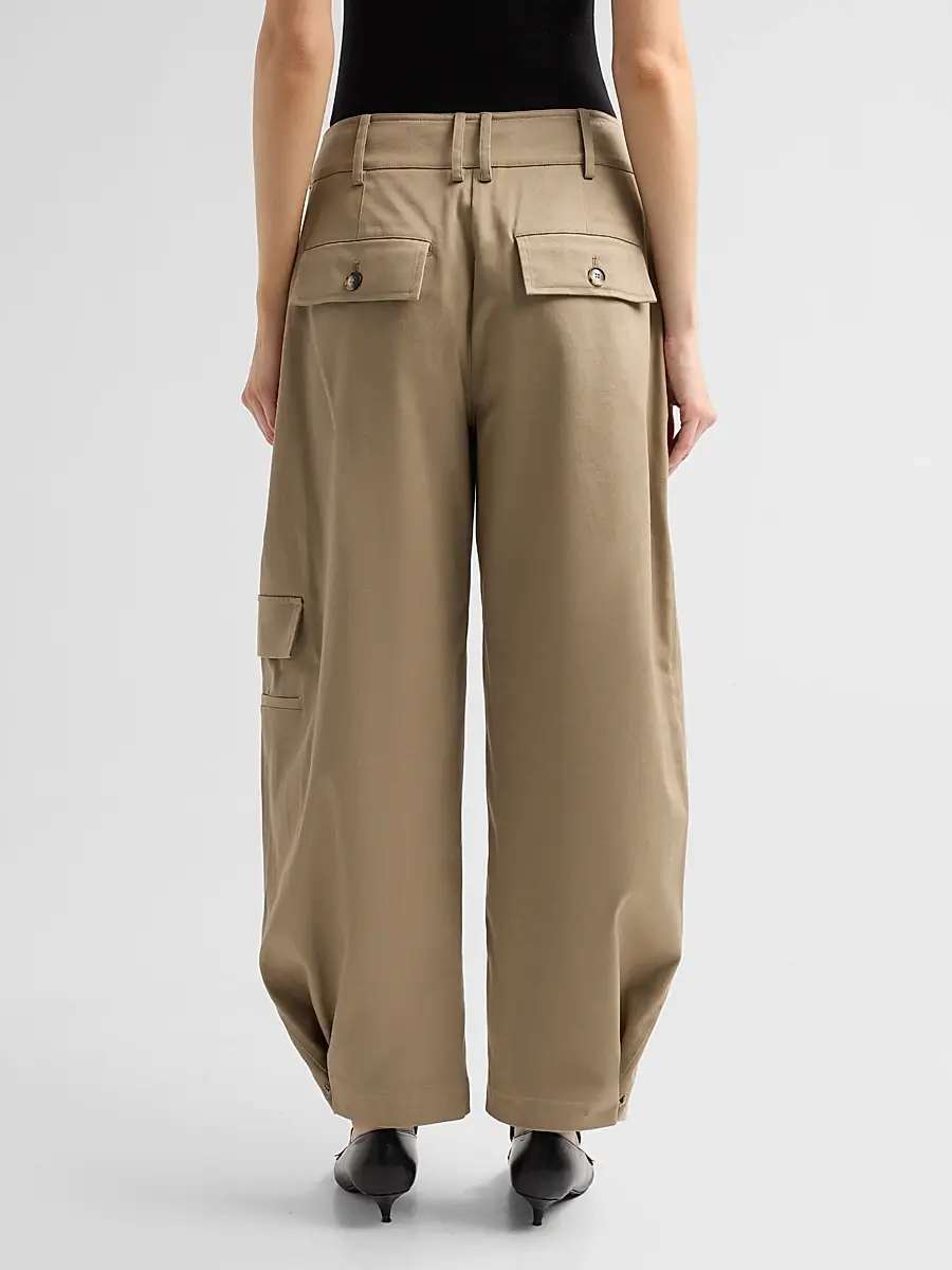 Proenza Schouler White Label Women's Talla Cotton Twill Pants | Thumbnail 3