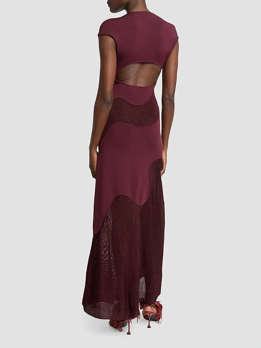 Proenza Schouler Women's Maissa Mix Media Maxi Dress | Thumbnail 3 Proenza Schouler Women's Maissa Mix Media Maxi Dress | Thumbnail 3