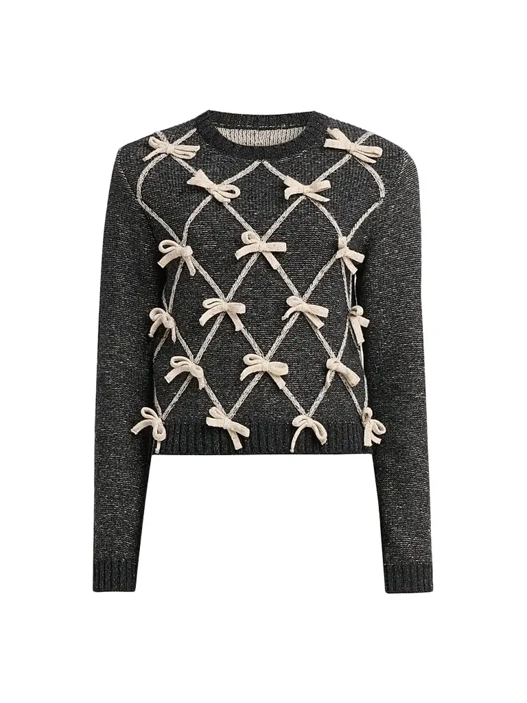 Women's Bow Wool-Blend Sweater Women's Bow Wool-Blend Sweater