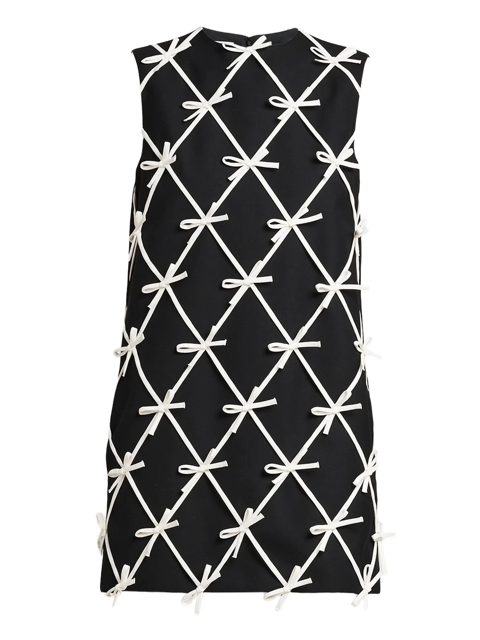 Women's Bow-Detail Wool Shift Mini Dress