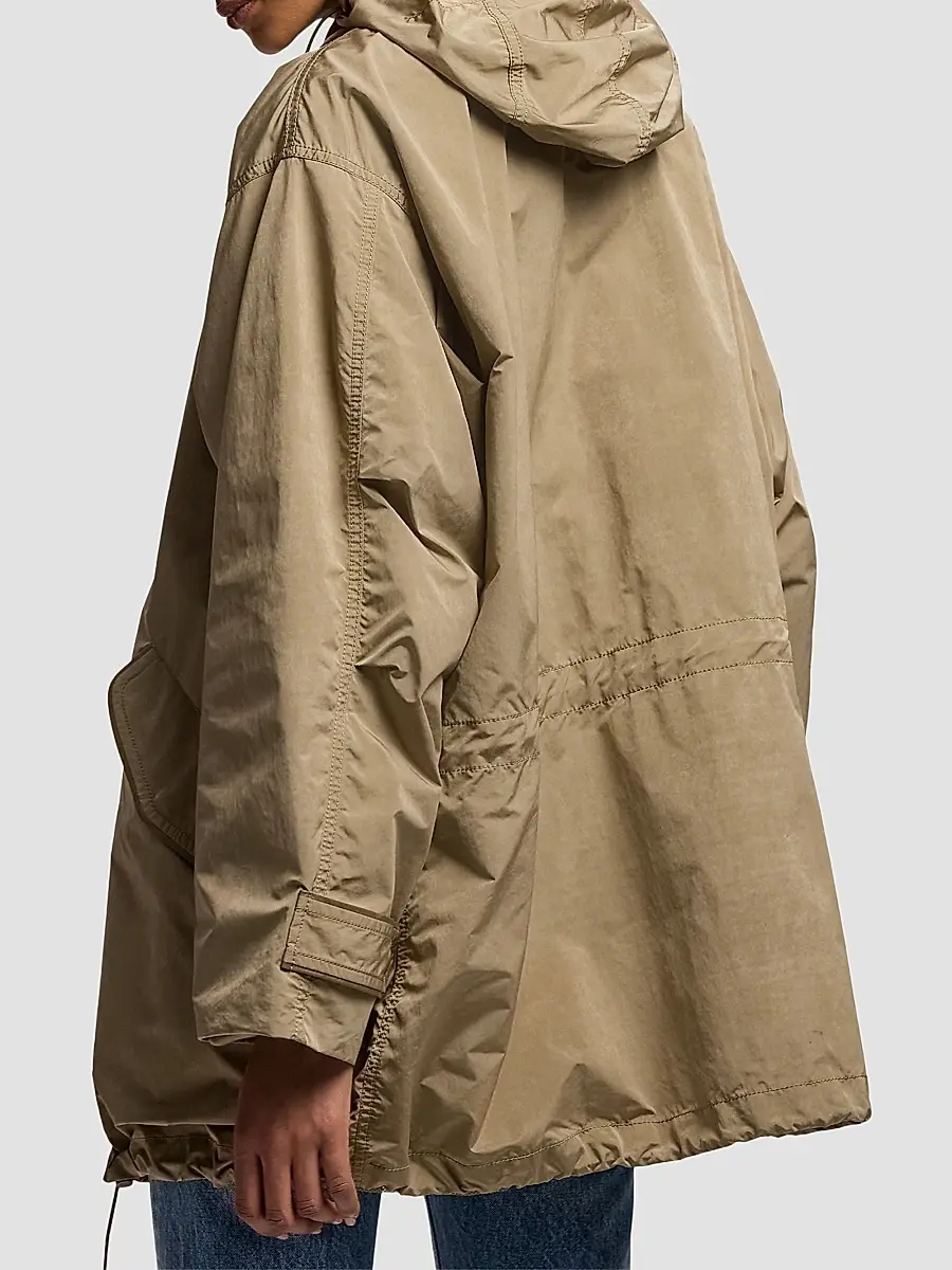 Ralph Lauren Collection Women's Hurston Peached Hooded Raincoat | Thumbnail 5 Ralph Lauren Collection Women's Hurston Peached Hooded Raincoat | Thumbnail 5