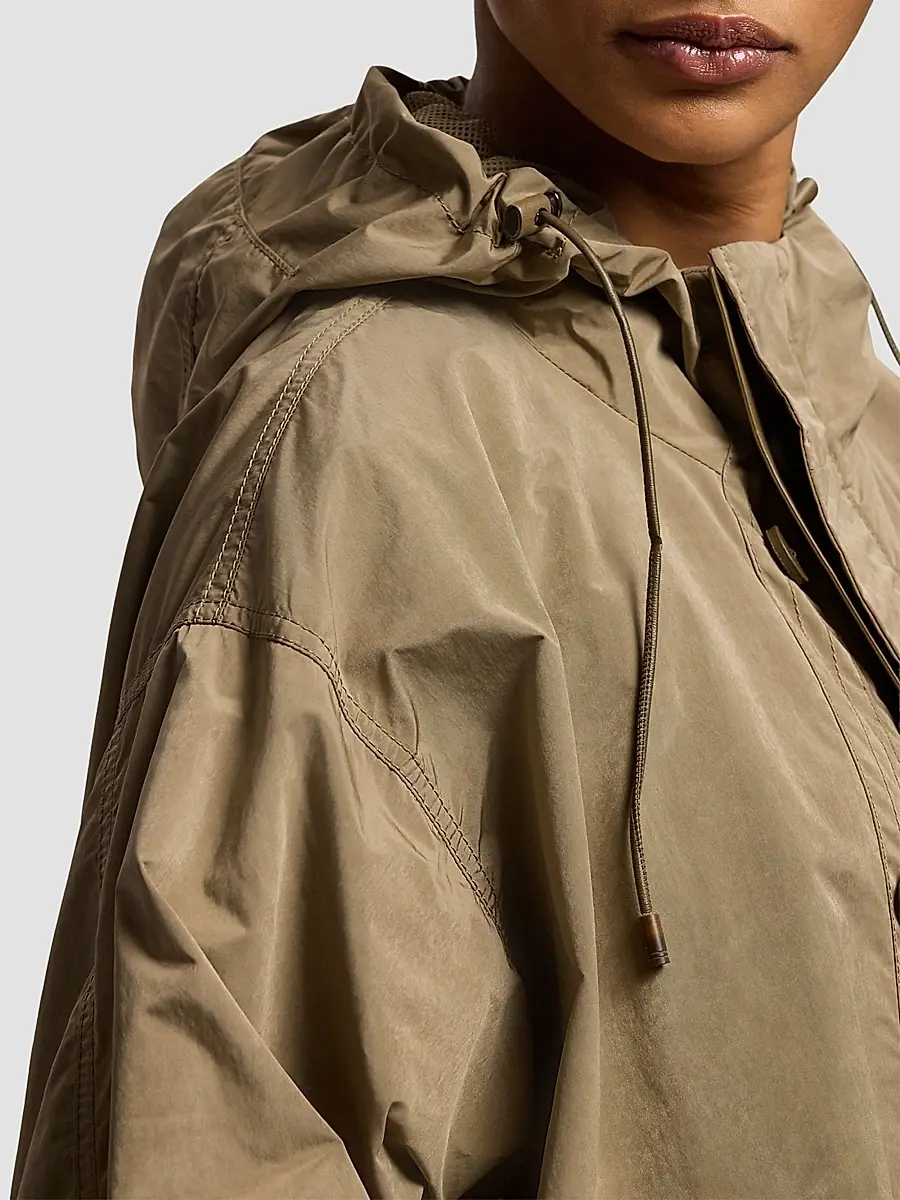 Ralph Lauren Collection Women's Hurston Peached Hooded Raincoat | Thumbnail 6 Ralph Lauren Collection Women's Hurston Peached Hooded Raincoat | Thumbnail 6