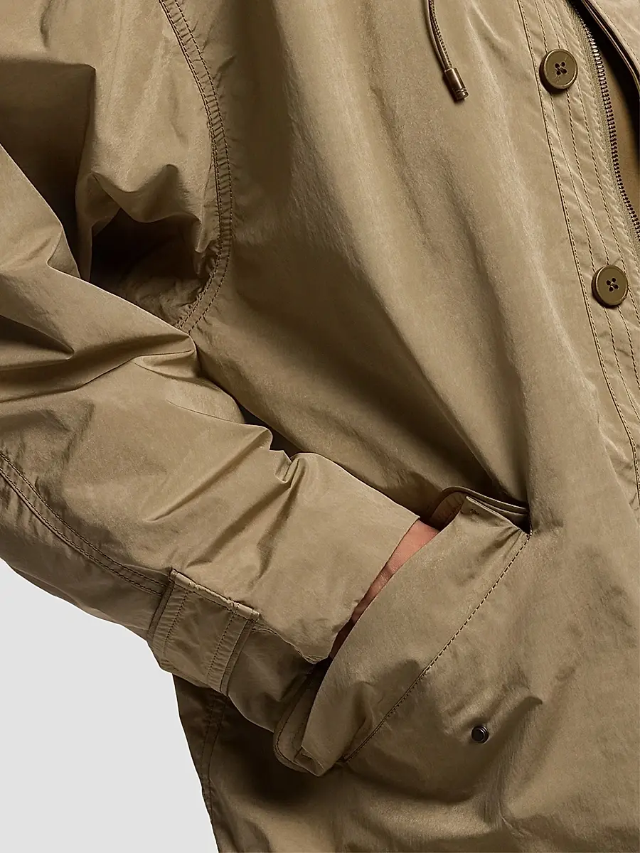 Ralph Lauren Collection Women's Hurston Peached Hooded Raincoat | Thumbnail 7 Ralph Lauren Collection Women's Hurston Peached Hooded Raincoat | Thumbnail 7