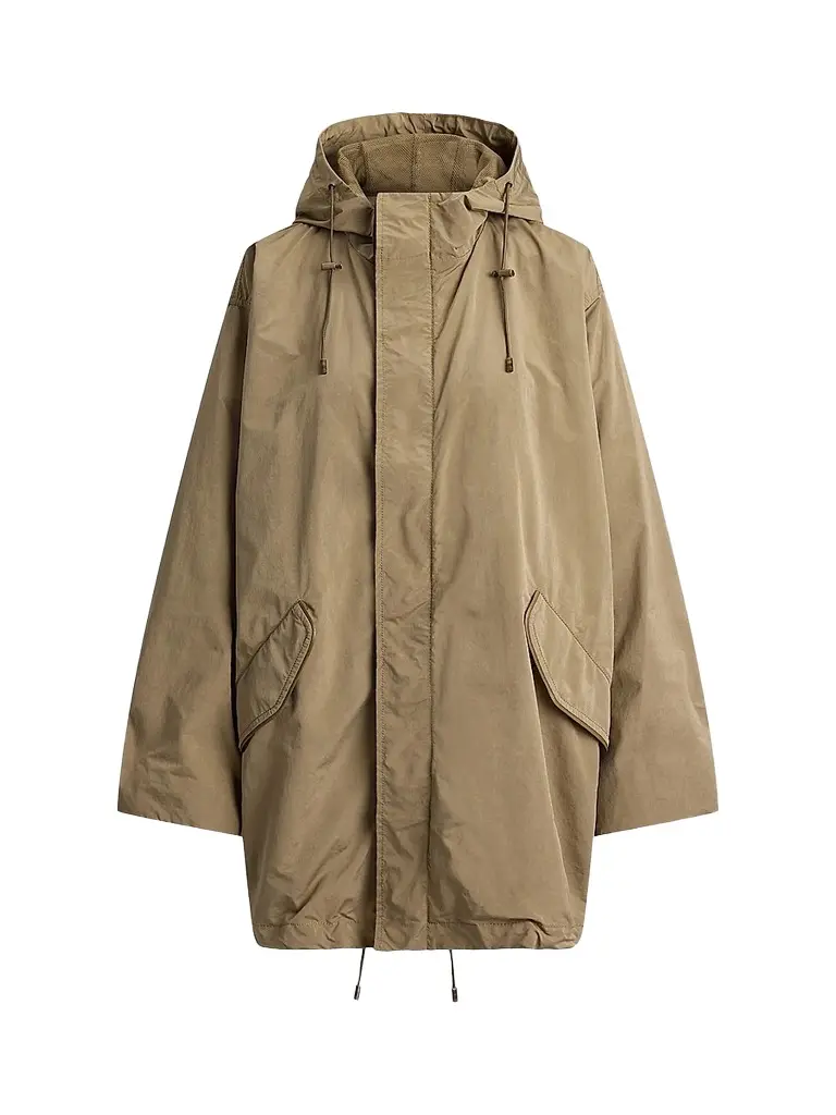 Ralph Lauren Collection Women's Hurston Peached Hooded Raincoat