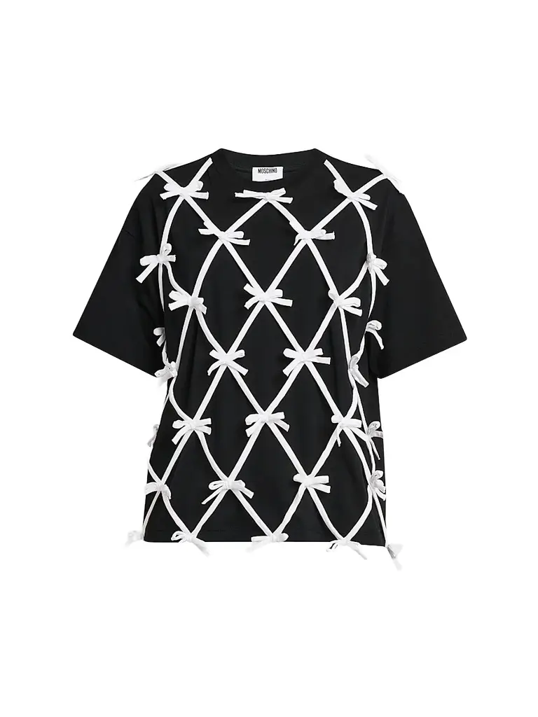 MOSCHINO Women's Bow Cotton T-Shirt
