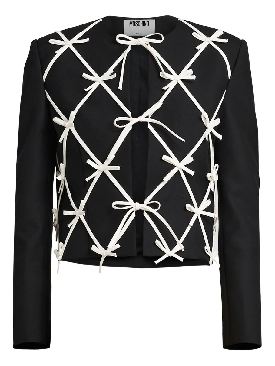 Women's Bow Wool Knit Jacket Women's Bow Wool Knit Jacket