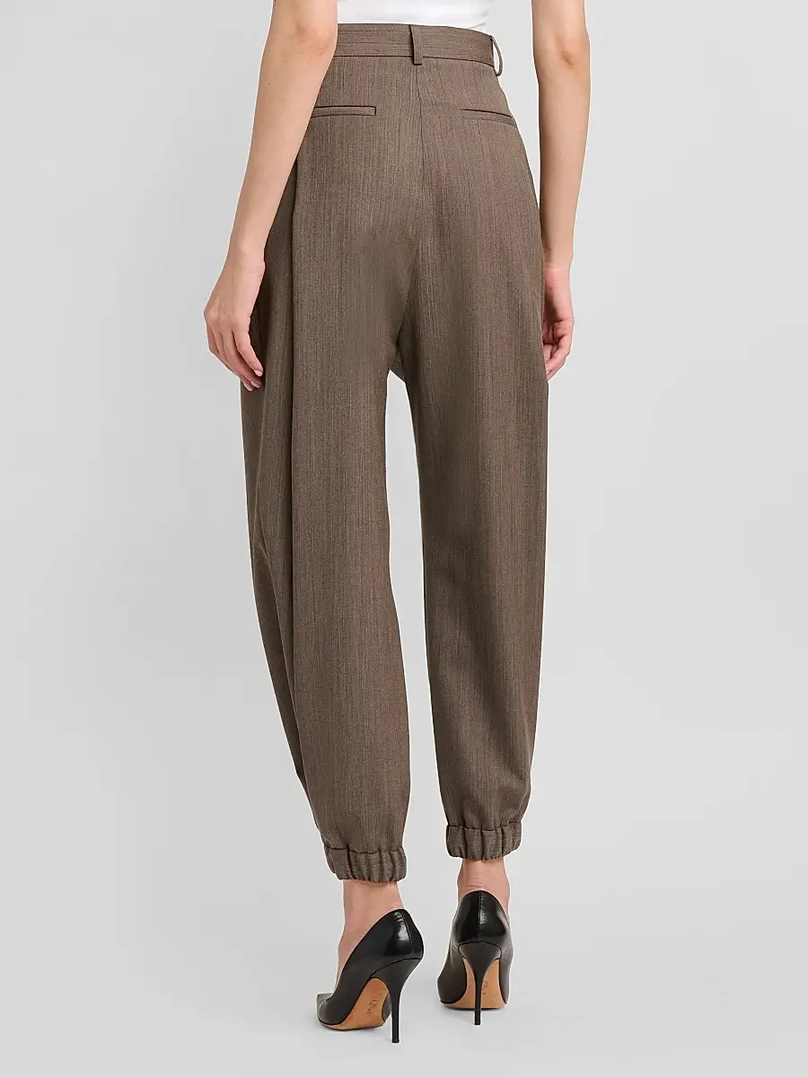 MOSCHINO Women's Pleated Wool Trousers | Thumbnail 3 MOSCHINO Women's Pleated Wool Trousers | Thumbnail 3
