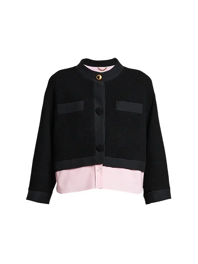 MOSCHINO Women's Mixed-Media Cotton Jacket
