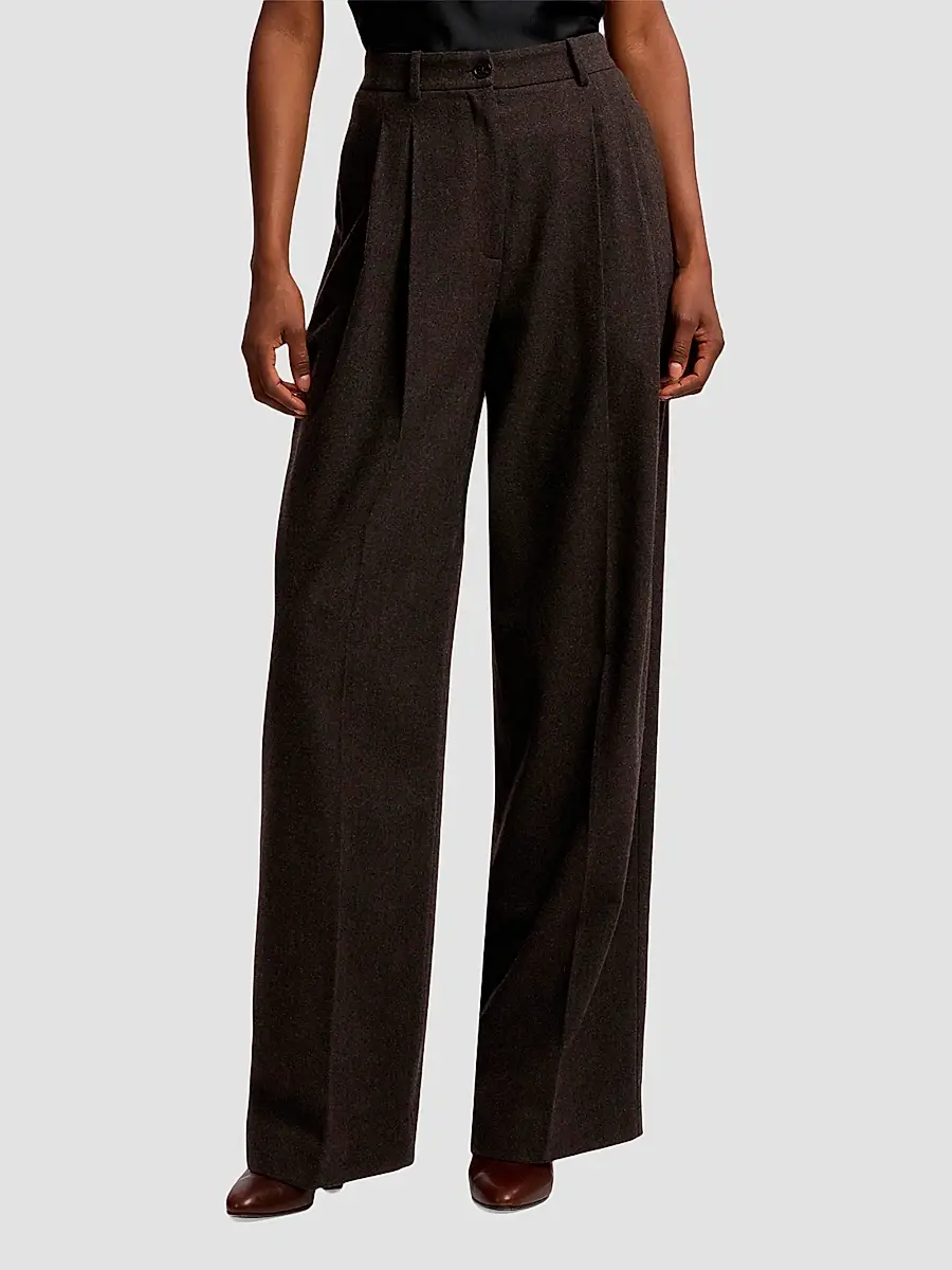 Ralph Lauren Collection Women's Clarice Wool Herringbone Pants | Thumbnail 4 Ralph Lauren Collection Women's Clarice Wool Herringbone Pants | Thumbnail 4