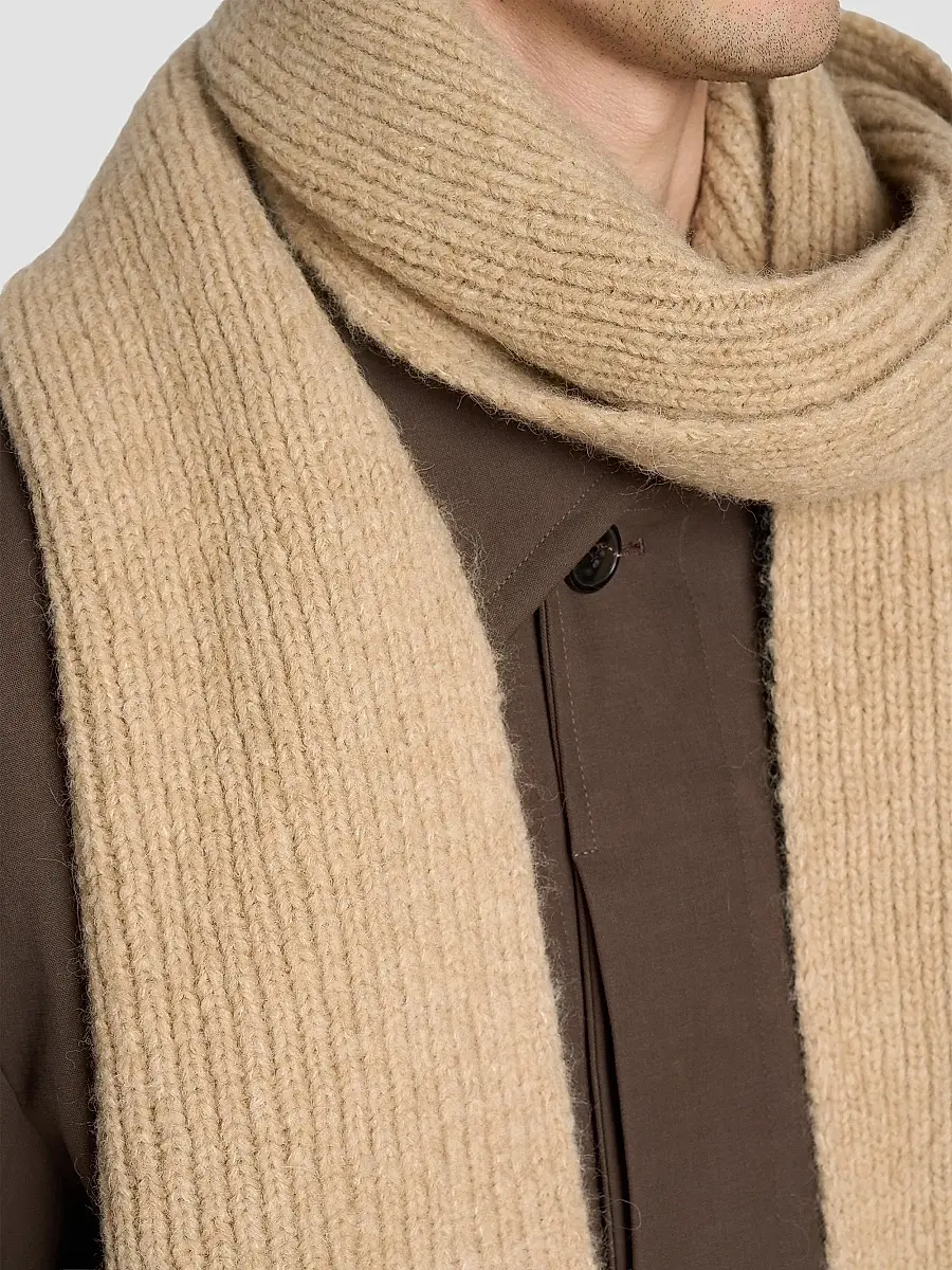 Dries Van Noten Men's Moyson Alpaca Wool-Blend Scarf | Thumbnail 2 Dries Van Noten Men's Moyson Alpaca Wool-Blend Scarf | Thumbnail 2