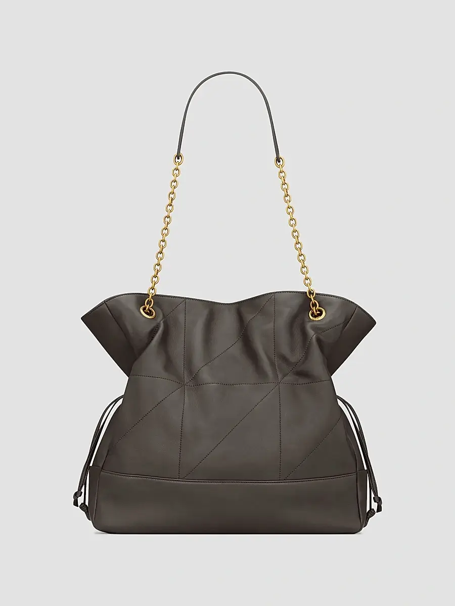 Saint Laurent Women's Jamie Shopping Tote Bag in Lambskin - Urban Grey | Thumbnail 2 Saint Laurent Women's Jamie Shopping Tote Bag in Lambskin - Urban Grey | Thumbnail 2