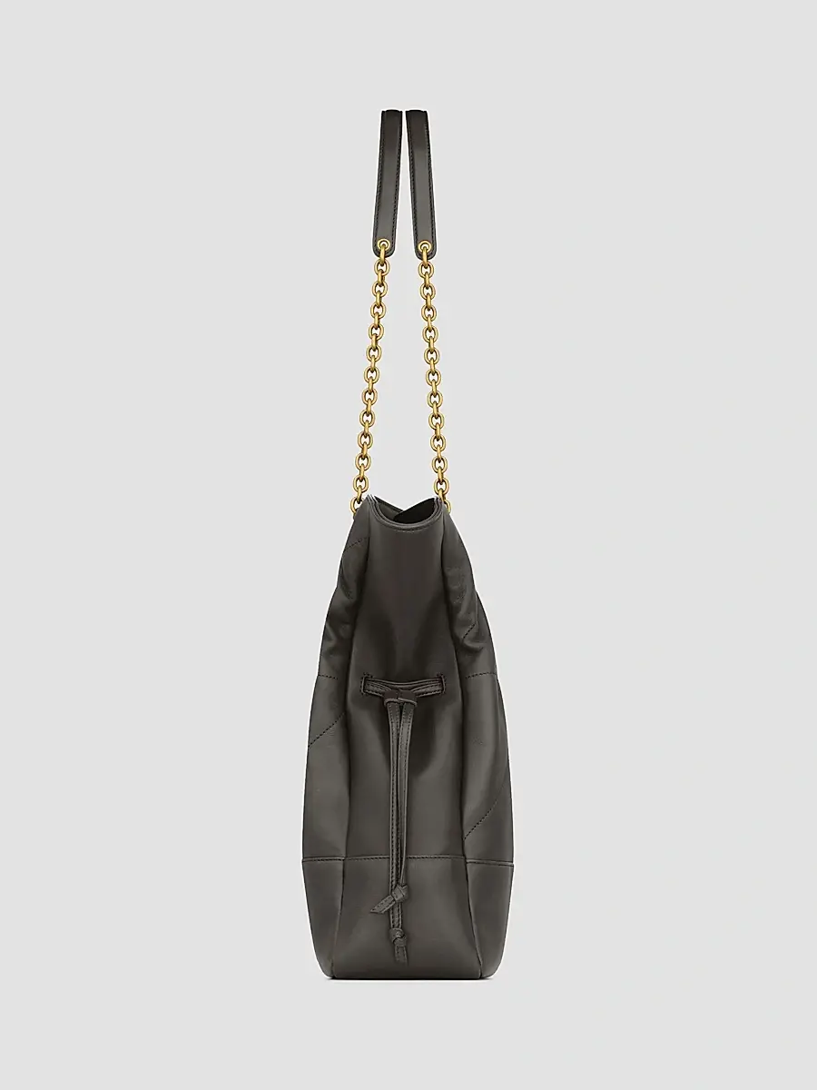 Saint Laurent Women's Jamie Shopping Tote Bag in Lambskin - Urban Grey | Thumbnail 3 Saint Laurent Women's Jamie Shopping Tote Bag in Lambskin - Urban Grey | Thumbnail 3