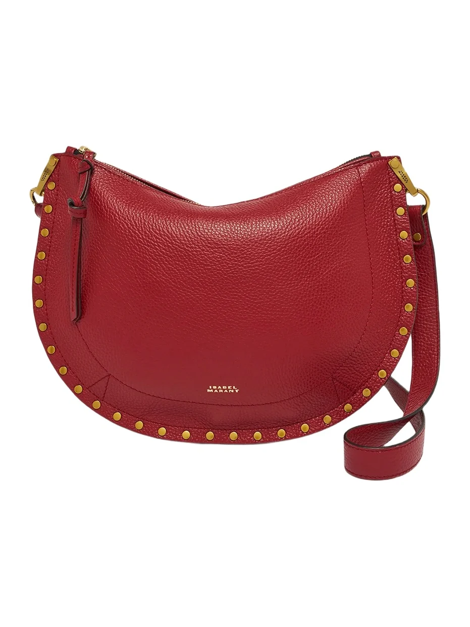 Isabel Marant Women's Oskan Studded Leather Shoulder Bag