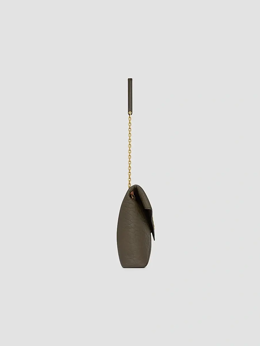 Saint Laurent Women's Cassandre Large Pouch on Chain in Lambskin - Light Musk | Thumbnail 7 Saint Laurent Women's Cassandre Large Pouch on Chain in Lambskin - Light Musk | Thumbnail 7