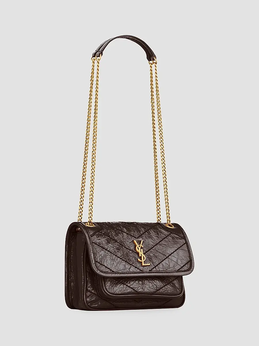 Saint Laurent Women's Niki Mini Bag in Vintage Leather - Arabica | Thumbnail 6 Saint Laurent Women's Niki Mini Bag in Vintage Leather - Arabica | Thumbnail 6
