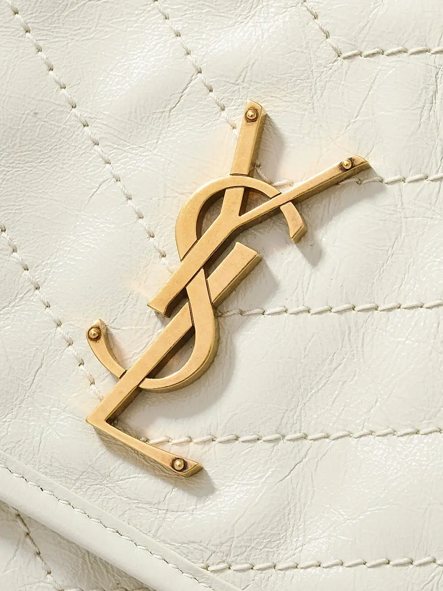 Saint Laurent Women's Niki Medium Shoulder Bag in Vintage Leather - White | Thumbnail 7 Saint Laurent Women's Niki Medium Shoulder Bag in Vintage Leather - White | Thumbnail 7