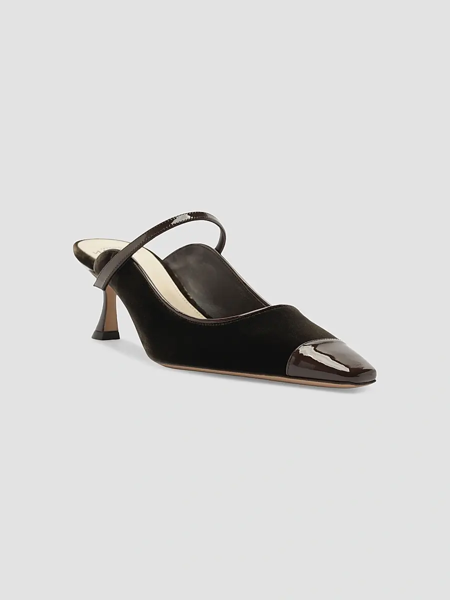 Alexandre Birman Women's Tita Wave 60MM Velvet Mules | Thumbnail 2 Alexandre Birman Women's Tita Wave 60MM Velvet Mules | Thumbnail 2