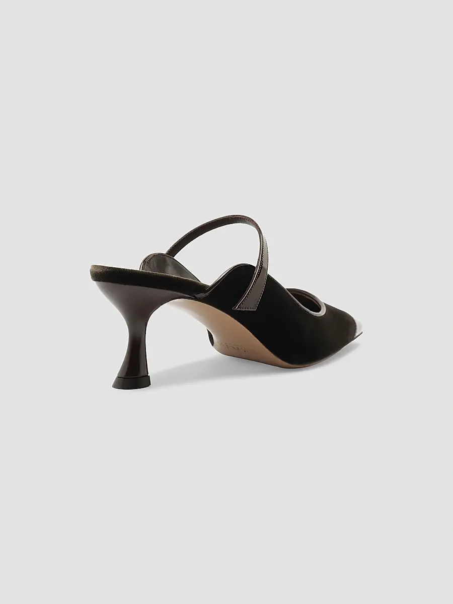 Alexandre Birman Women's Tita Wave 60MM Velvet Mules | Thumbnail 3 Alexandre Birman Women's Tita Wave 60MM Velvet Mules | Thumbnail 3