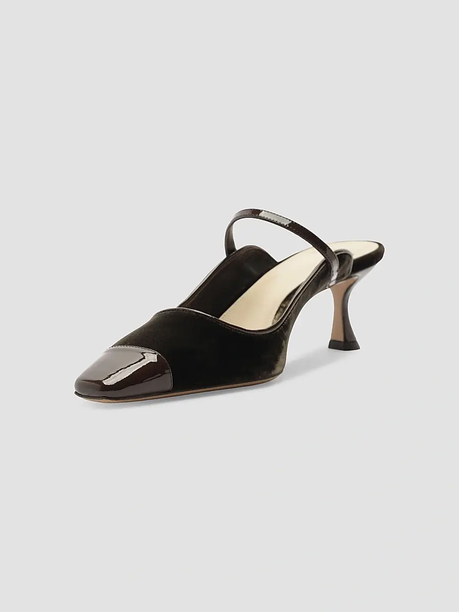 Alexandre Birman Women's Tita Wave 60MM Velvet Mules | Thumbnail 7 Alexandre Birman Women's Tita Wave 60MM Velvet Mules | Thumbnail 7
