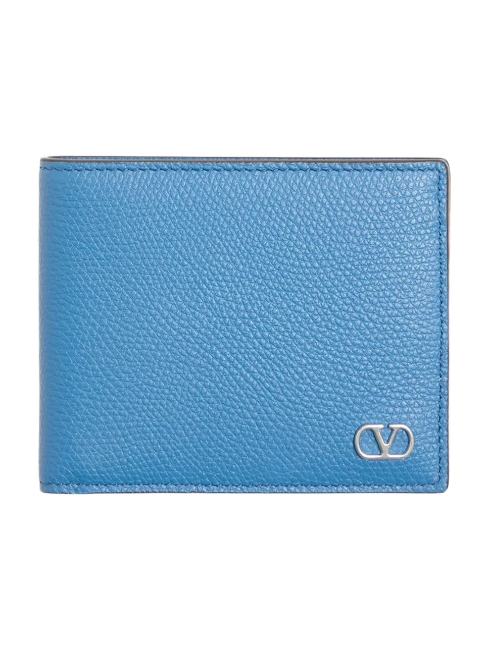 Men's VLogo Signature Grainy Calfskin Wallet